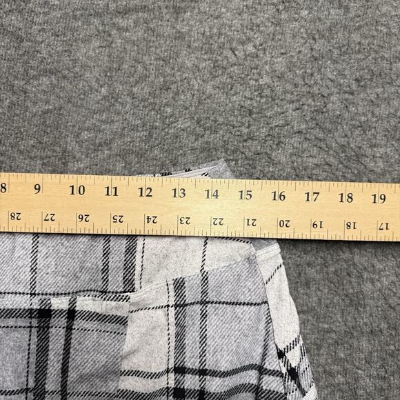 Foray Golf Skirt Skort Women's Large Gray Plaid Nylon Under Shorts Stretch - Picture 6 of 7